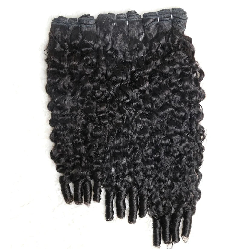 Burmese Curly Bundles Virgin Brazilian Hair Natural Black
