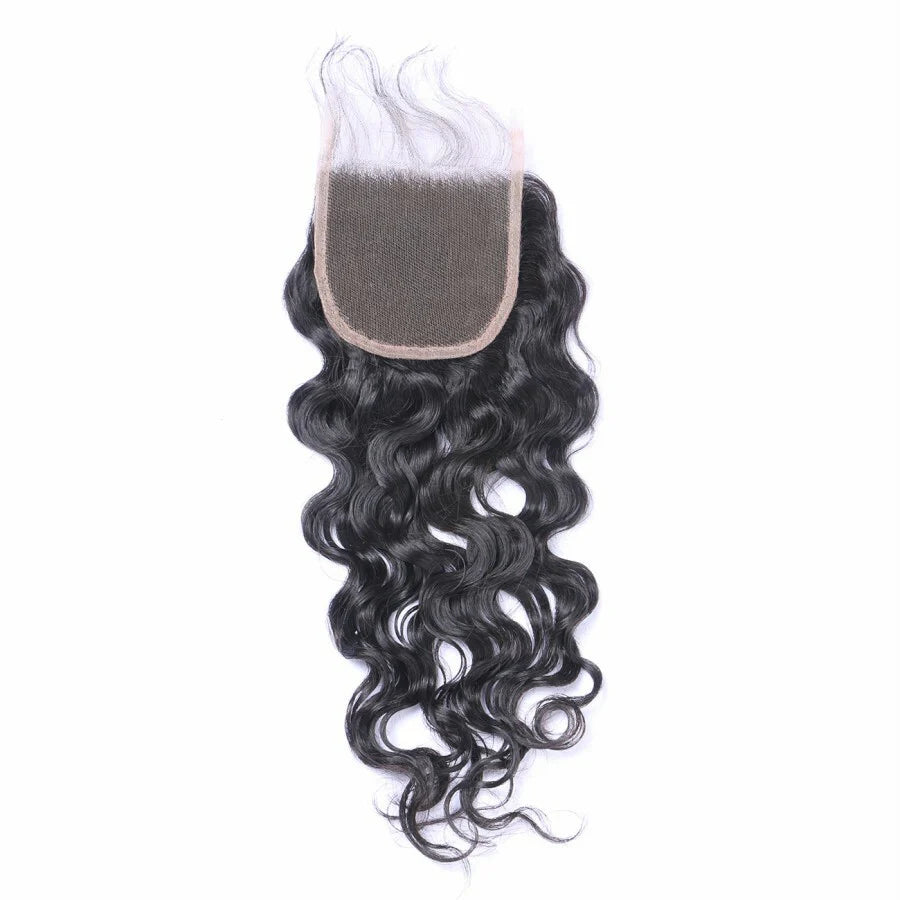 Deep Wave 4x4 Free Parted Lace Closures