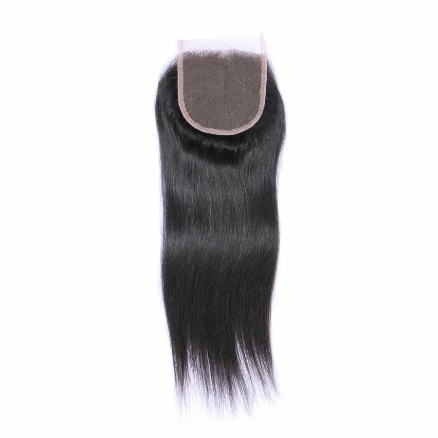 Straight 4x4 Free Parted Lace Closures