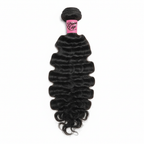 Deep Wavy Virgin Brazilian Hair Bundle with Prime Edge Hair Co. Branding