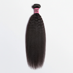 Kinky Straight Virgin Brazilian Hair Bundle with Prime Edge Hair Co. Branding