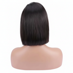 Straight Bob Lace Front Wig - Back View White Background