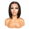 Straight Bob Lace Front Wig Natural Black 1B